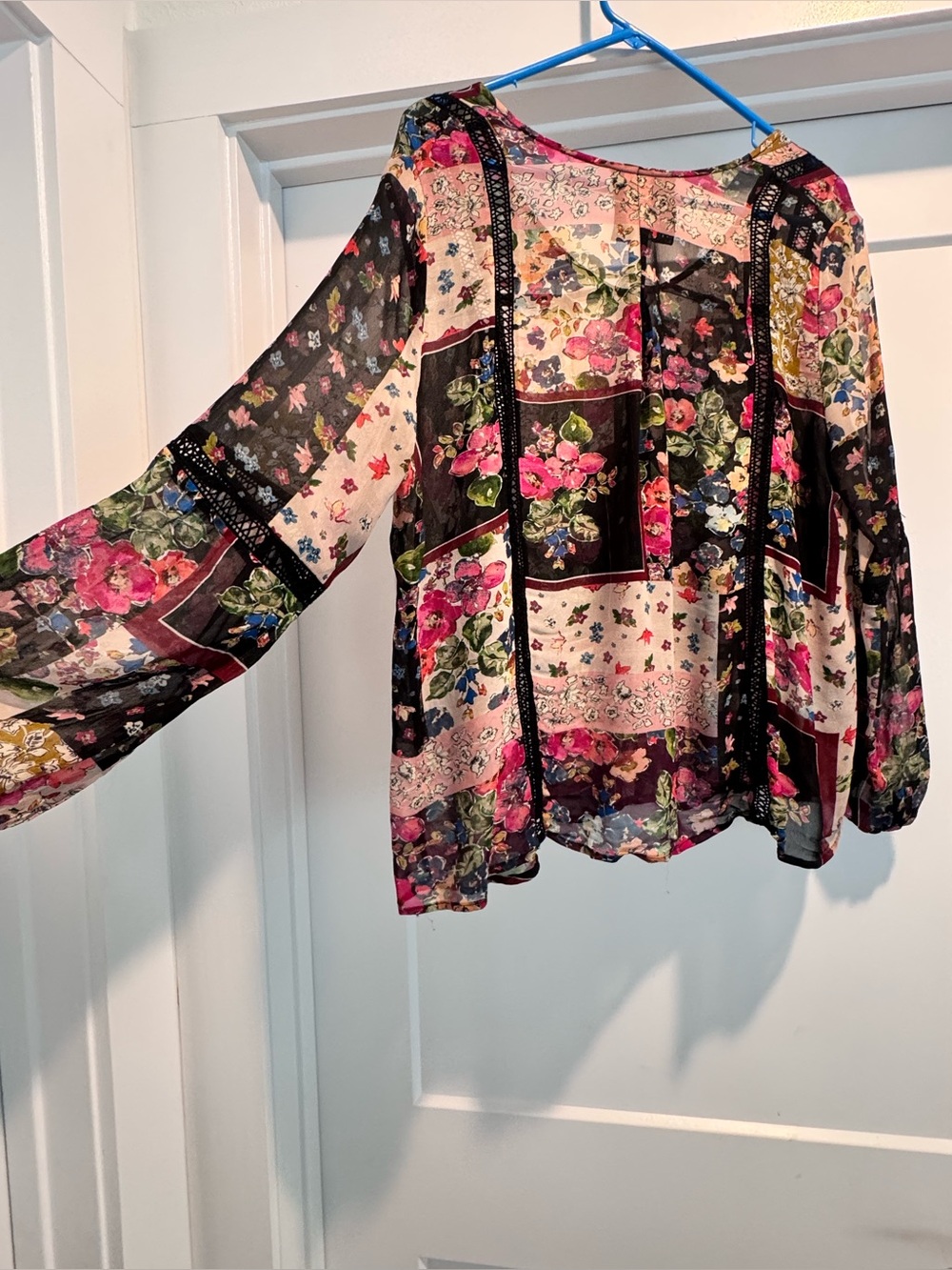 Johnny Was Jade Roswell Pieced Blouse - Picture 10 of 10